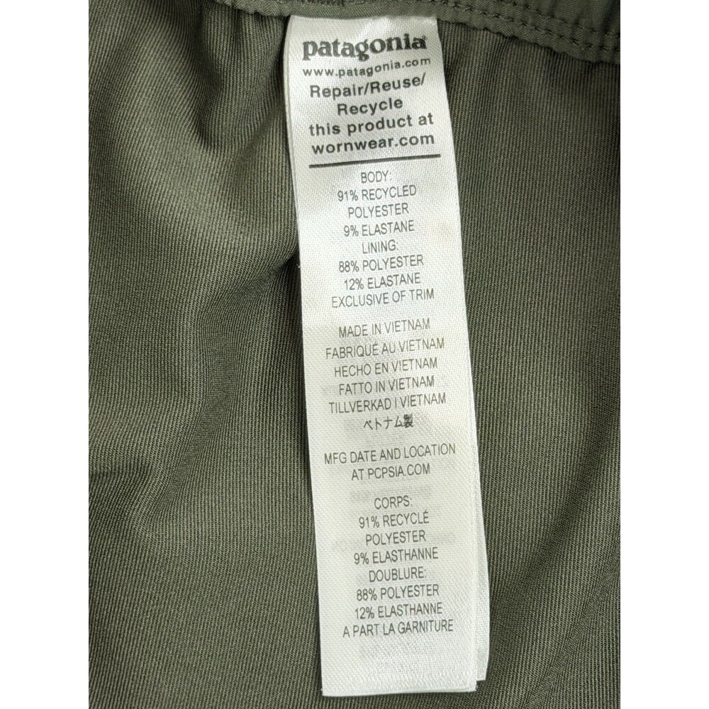 Patagonia Skort Womens Medium Green Hiking Outdoor Athletic Skirt Shorts - Picture 7 of 7